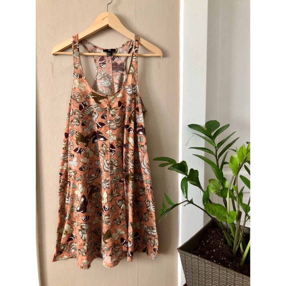 H&M Butterfly Flowy Sleeveless Dress